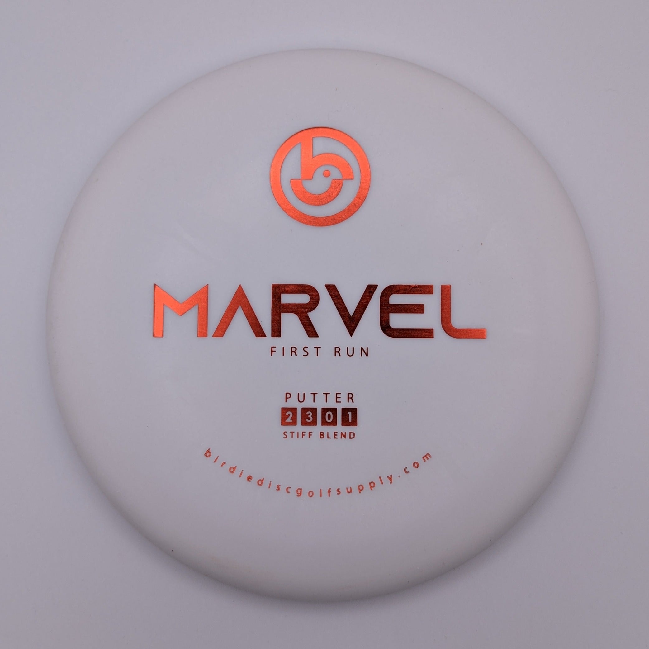 BIRDIE DISC GOLF SUPPLY CO. Putt & Approach Marvel Stiff Blend White