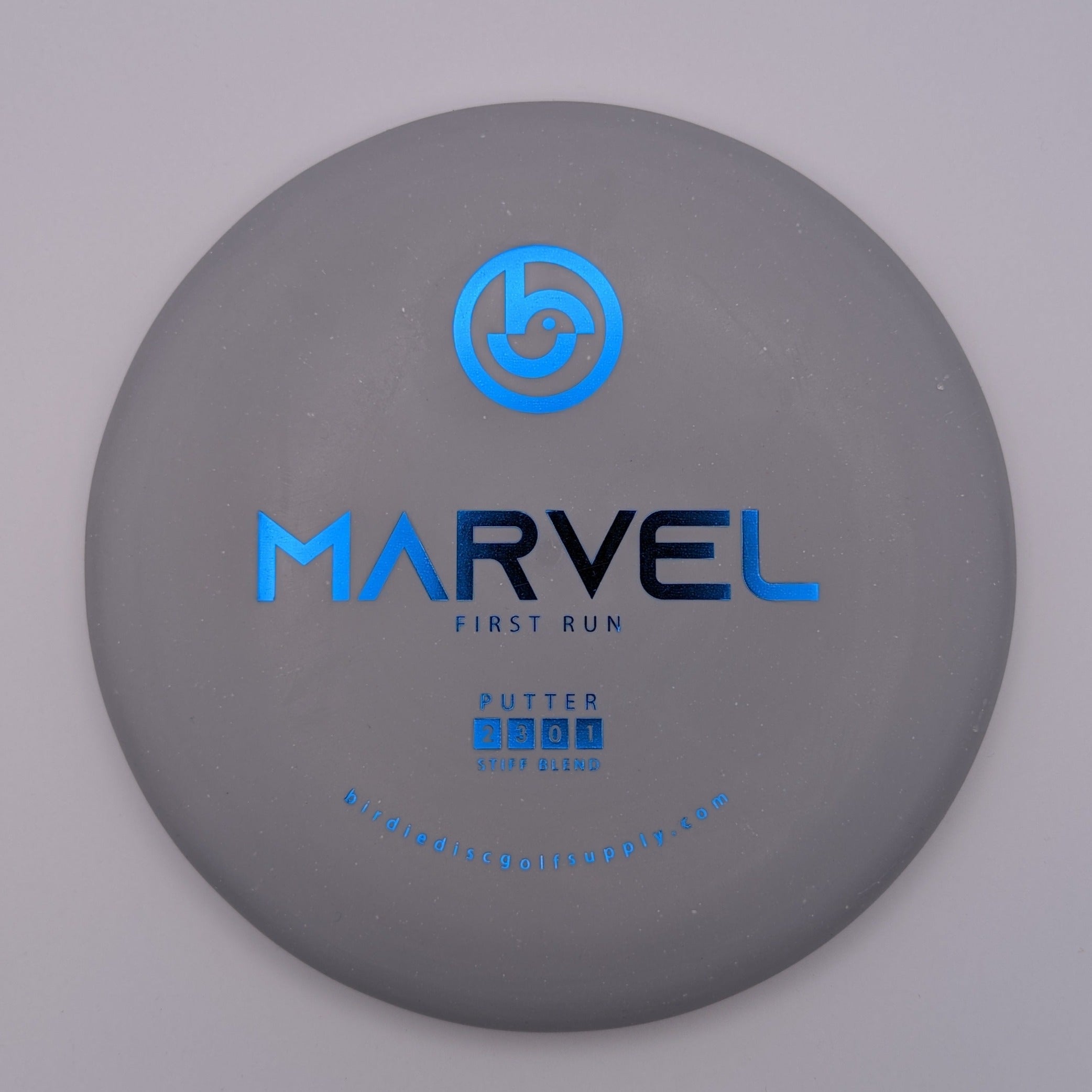 BIRDIE DISC GOLF SUPPLY CO. Putt & Approach Marvel Stiff Blend Gray