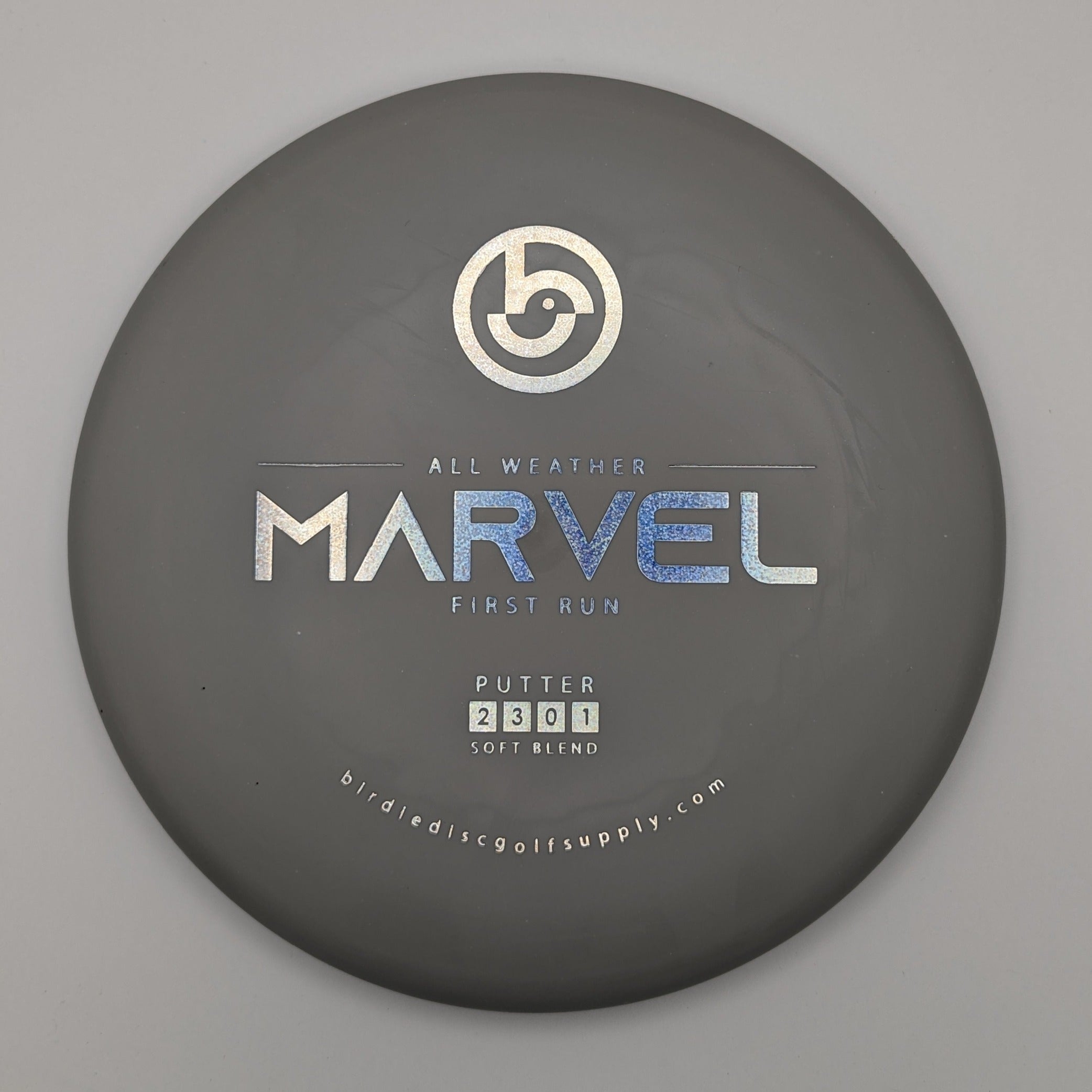 BIRDIE DISC GOLF SUPPLY CO. Putt & Approach Marvel Soft Blend Gray