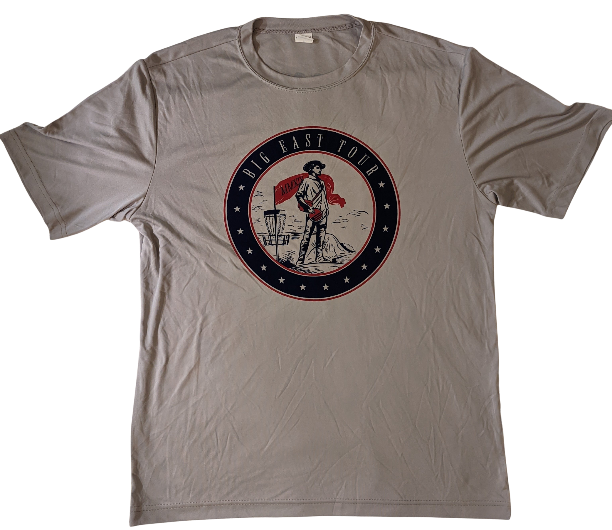 SPORT TEK Short Sleeved Dri Fit Shirt with Big East Tour Logo