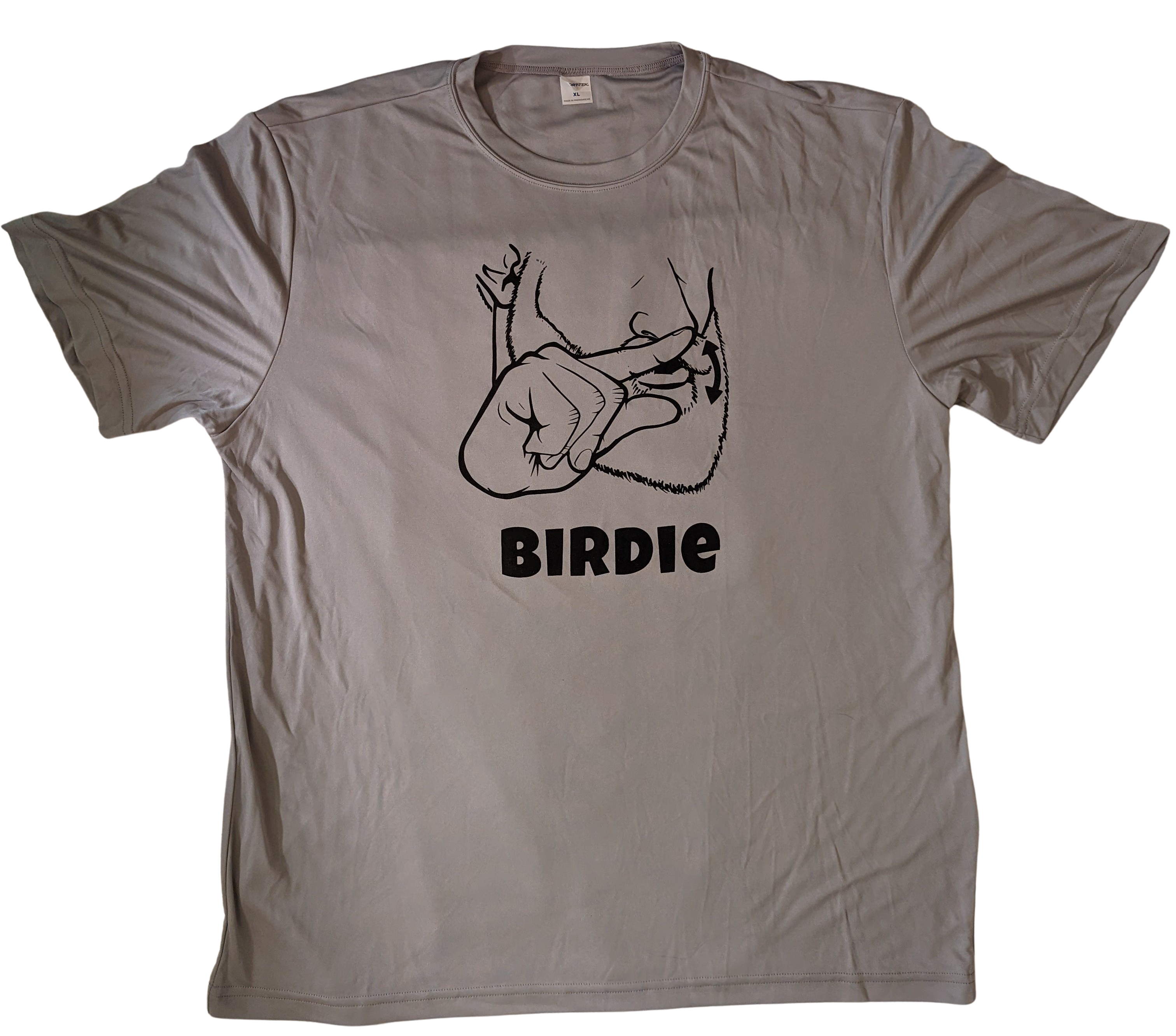 SPORT TEK Short Sleeved Dri Fit Shirt with BIRDIE ASL Logo