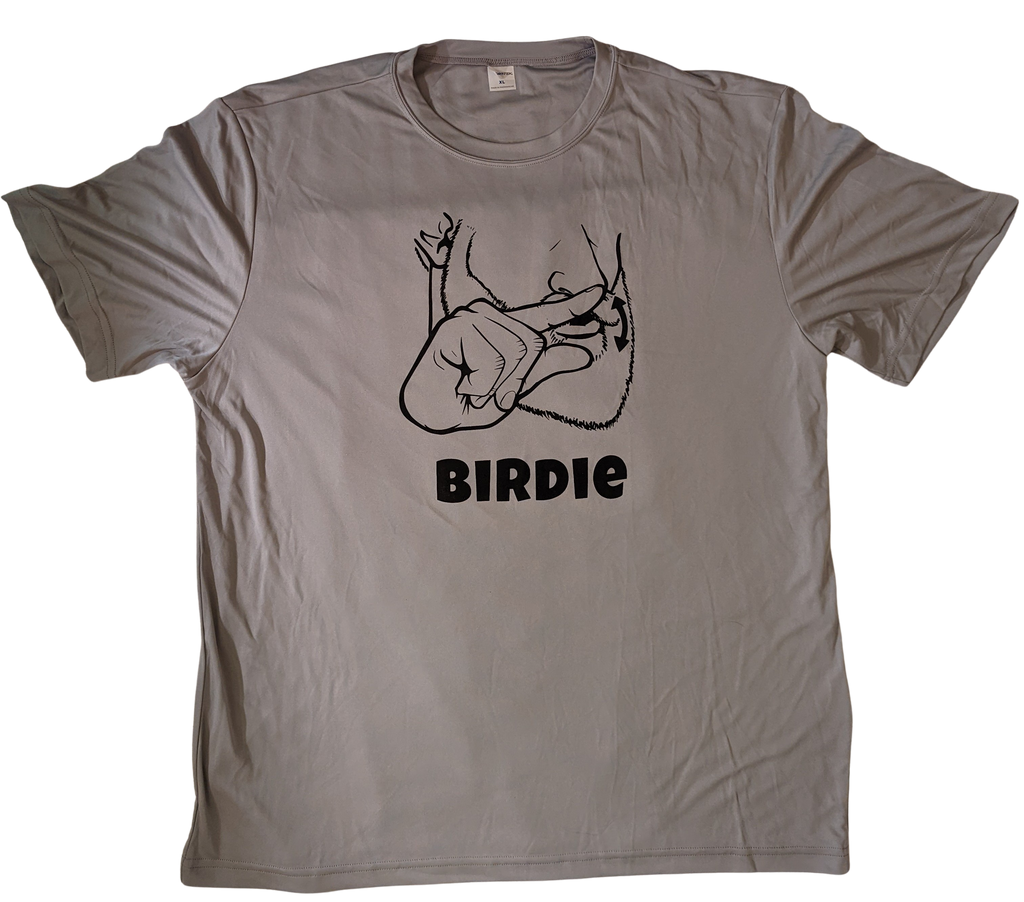 SPORT TEK Short Sleeved Dri Fit Shirt with BIRDIE ASL Logo