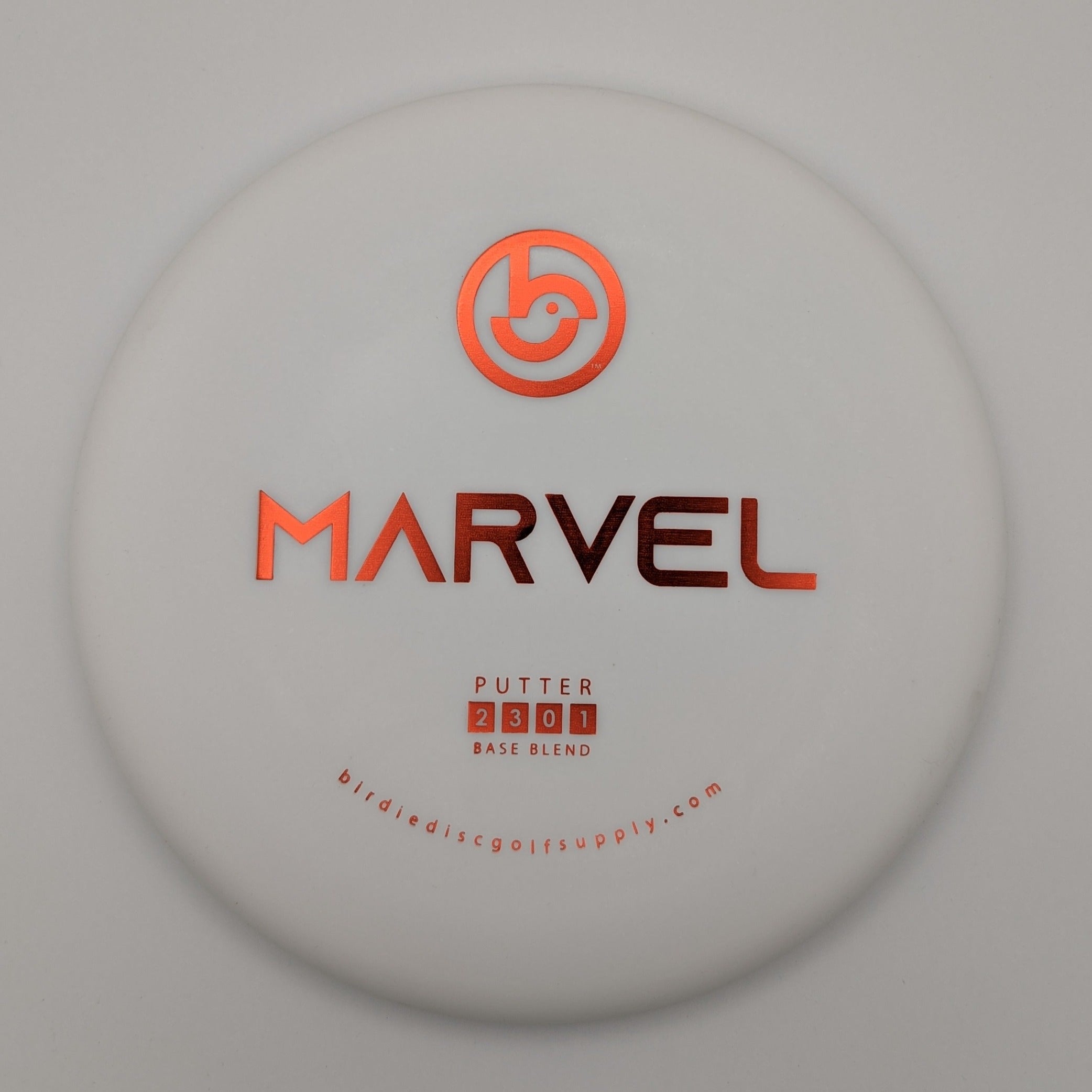 BIRDIE DISC GOLF SUPPLY CO. Putt & Approach Marvel Base Blend White