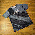 ALLEGHENY APPAREL Black Water Series Sublimation T-Shirt with Poor Warehouse Logo